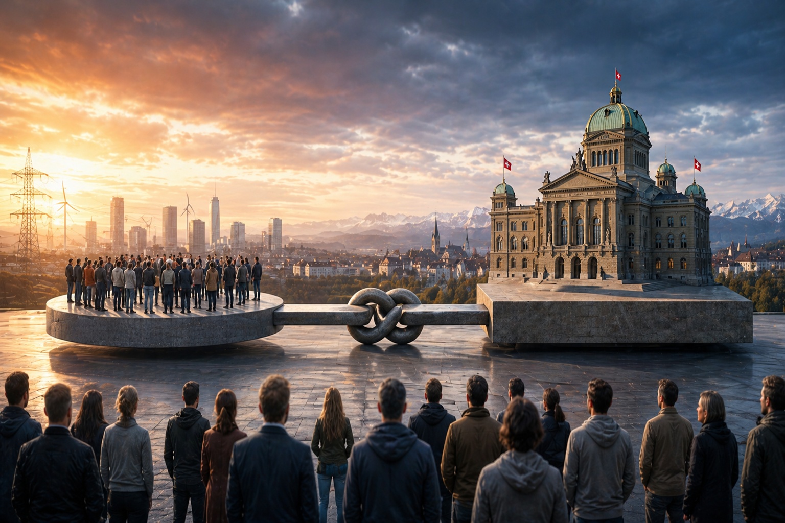 KI-generiertes Symbolbild: Bürgerverantwortung und staatliche Resilienz in Zeiten geopolitischer Umbrüche